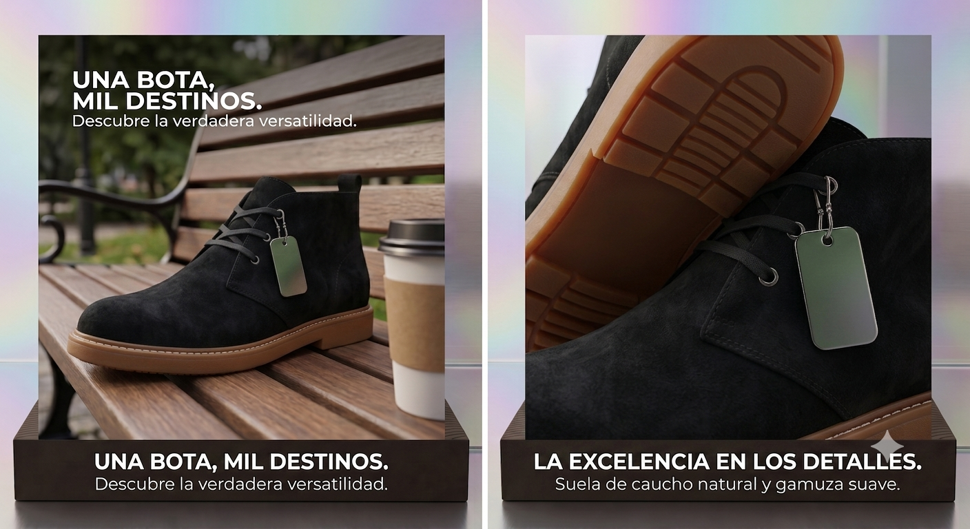 BOTIN PREMIUM VELEZ - CUERO GENUINO  + CAJA