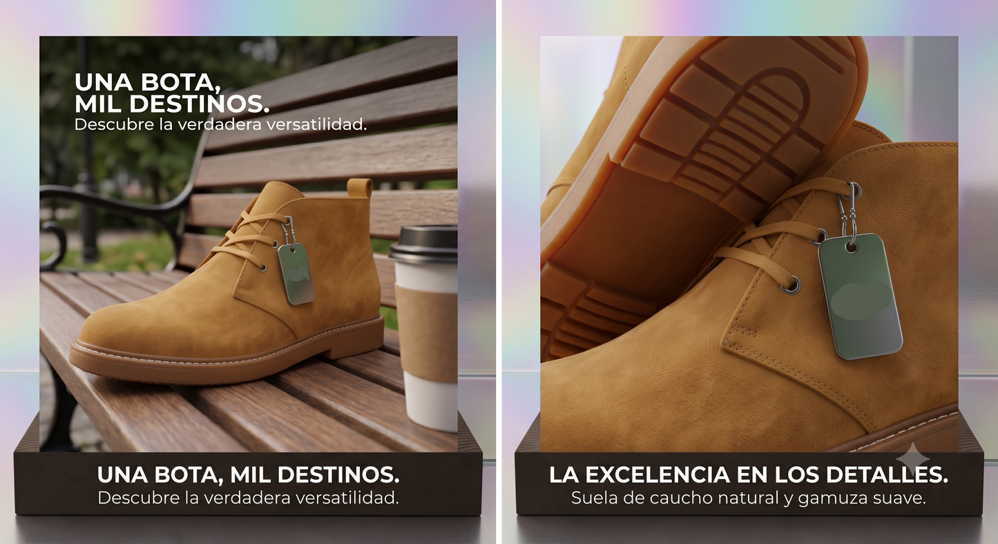 BOTIN PREMIUM VELEZ - CUERO GENUINO  + CAJA