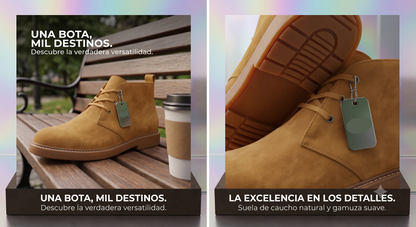 BOTIN PREMIUM VELEZ - CUERO GENUINO  + CAJA