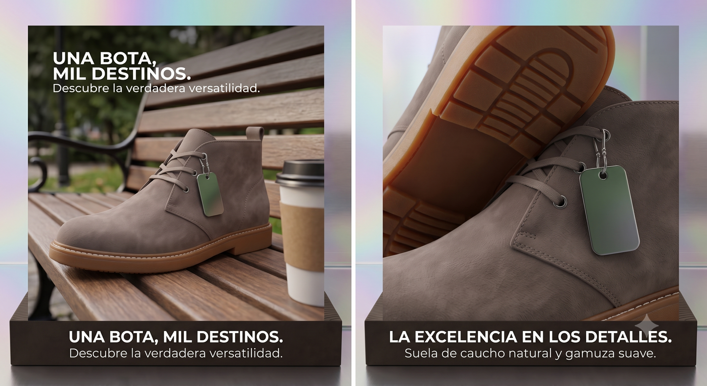 BOTIN PREMIUM VELEZ - CUERO GENUINO  + CAJA